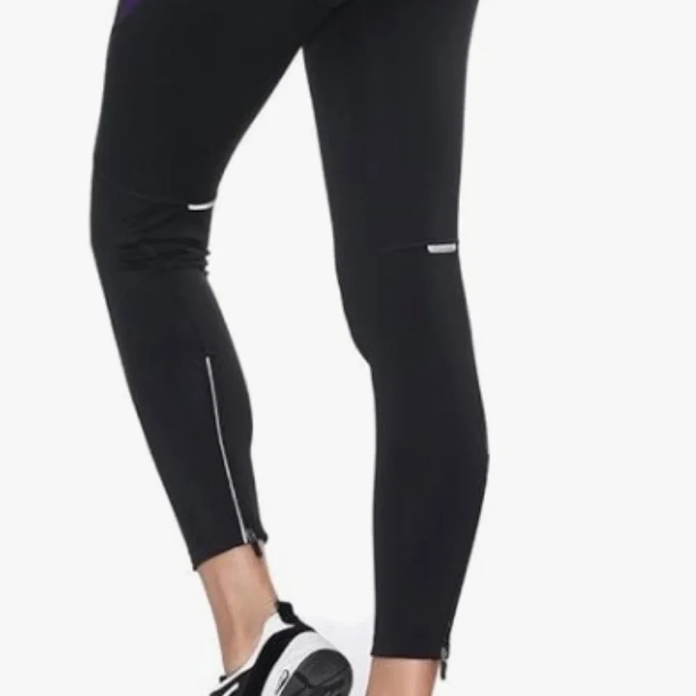 Santic Women's Bike Pants Cycling Tights 4D Padded Parmi Black / Purple - Small - Picture 3 of 8